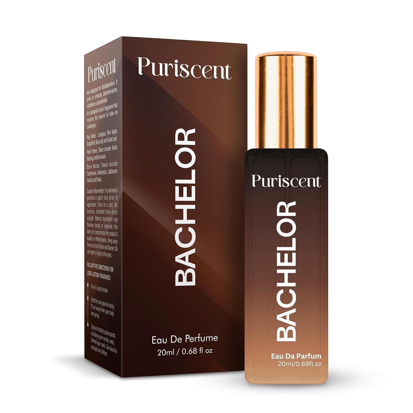 Puriscent Bachelor Eau De Parfum for Men, 20ml